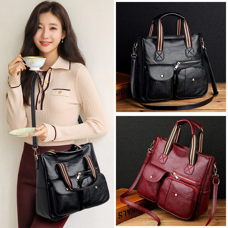 Large capacity multi-pocket fashion new shoulder bag